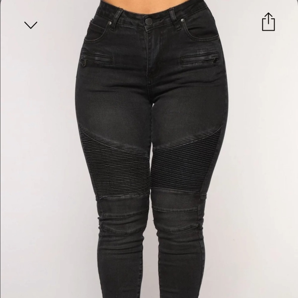 Fashion Nova Fast Engines Moto Skinny Jeans